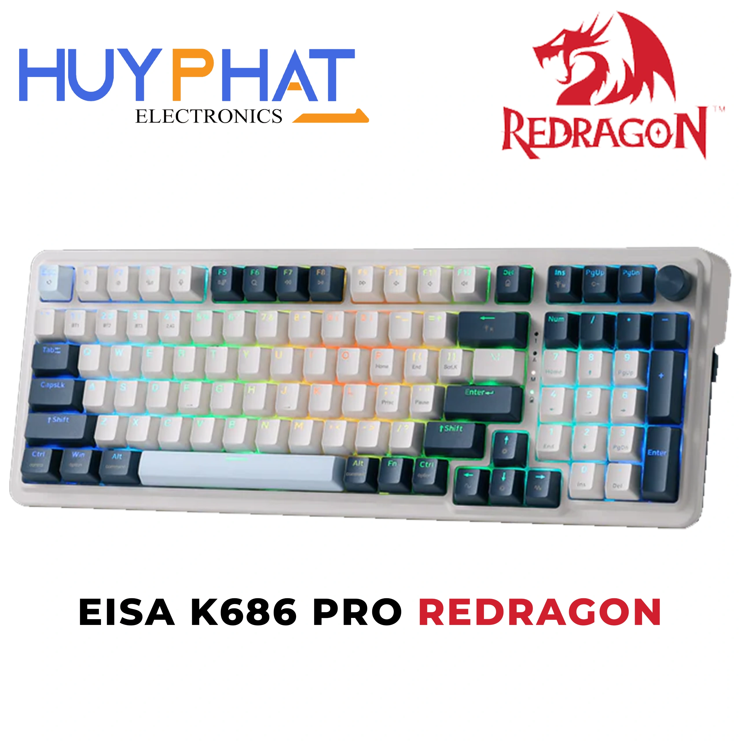 Bàn phím cơ gaming không dây REDRAGON EISA K686 PRO