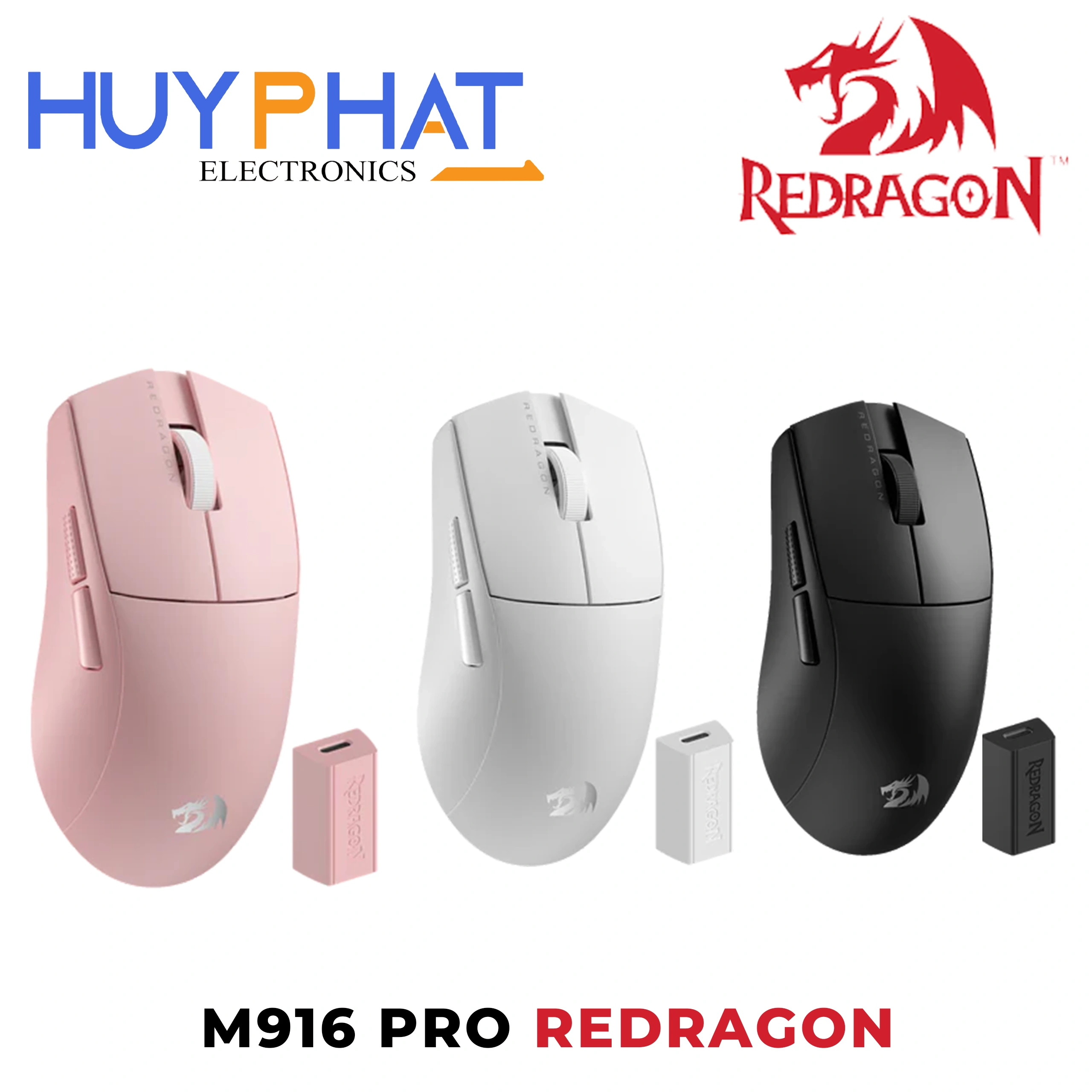 Chuột gaming 3 chế độ REDRAGON K1NG PRO M916-PRO-1K