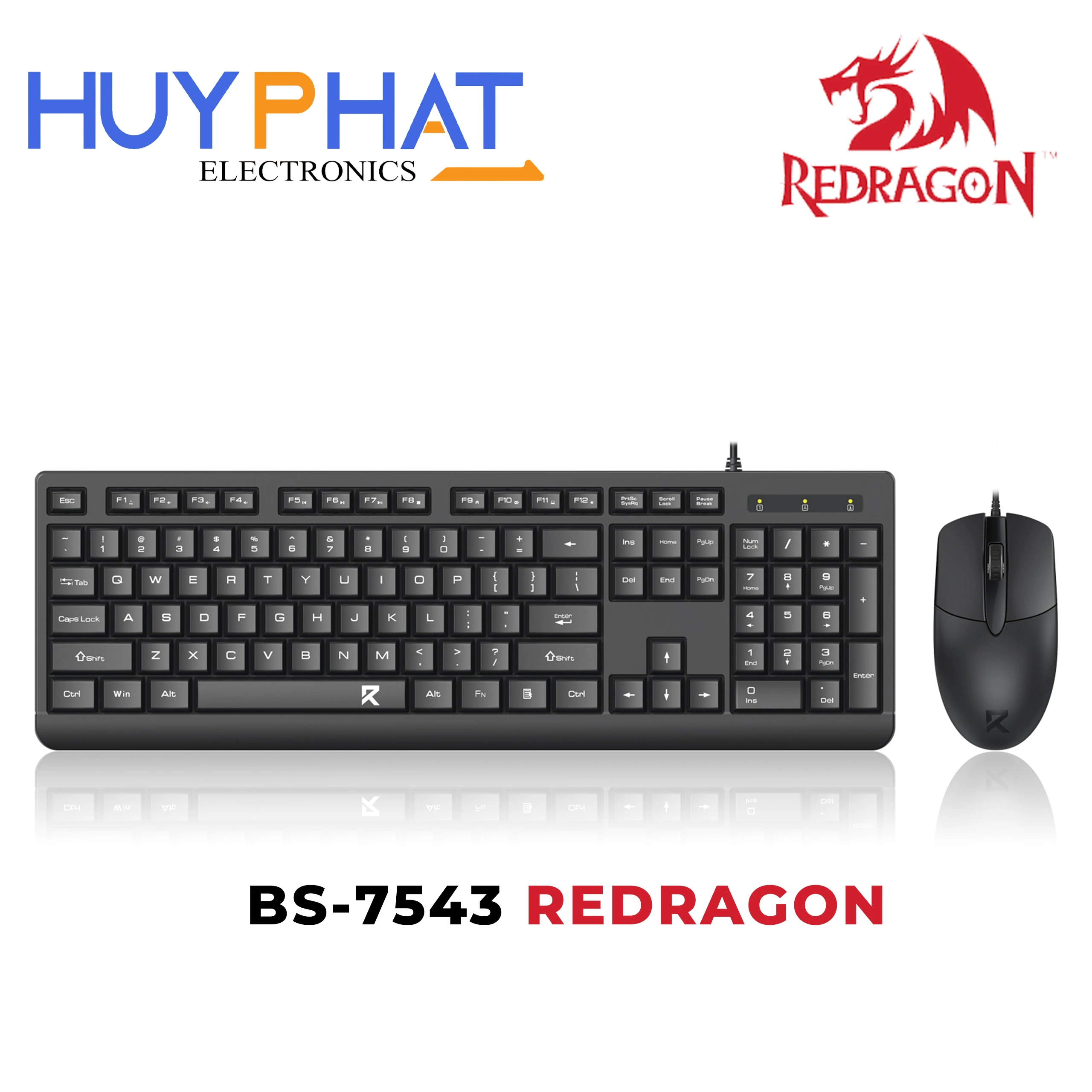 Bàn phím chuột máy tinh có dây REDRAGON BS-7543