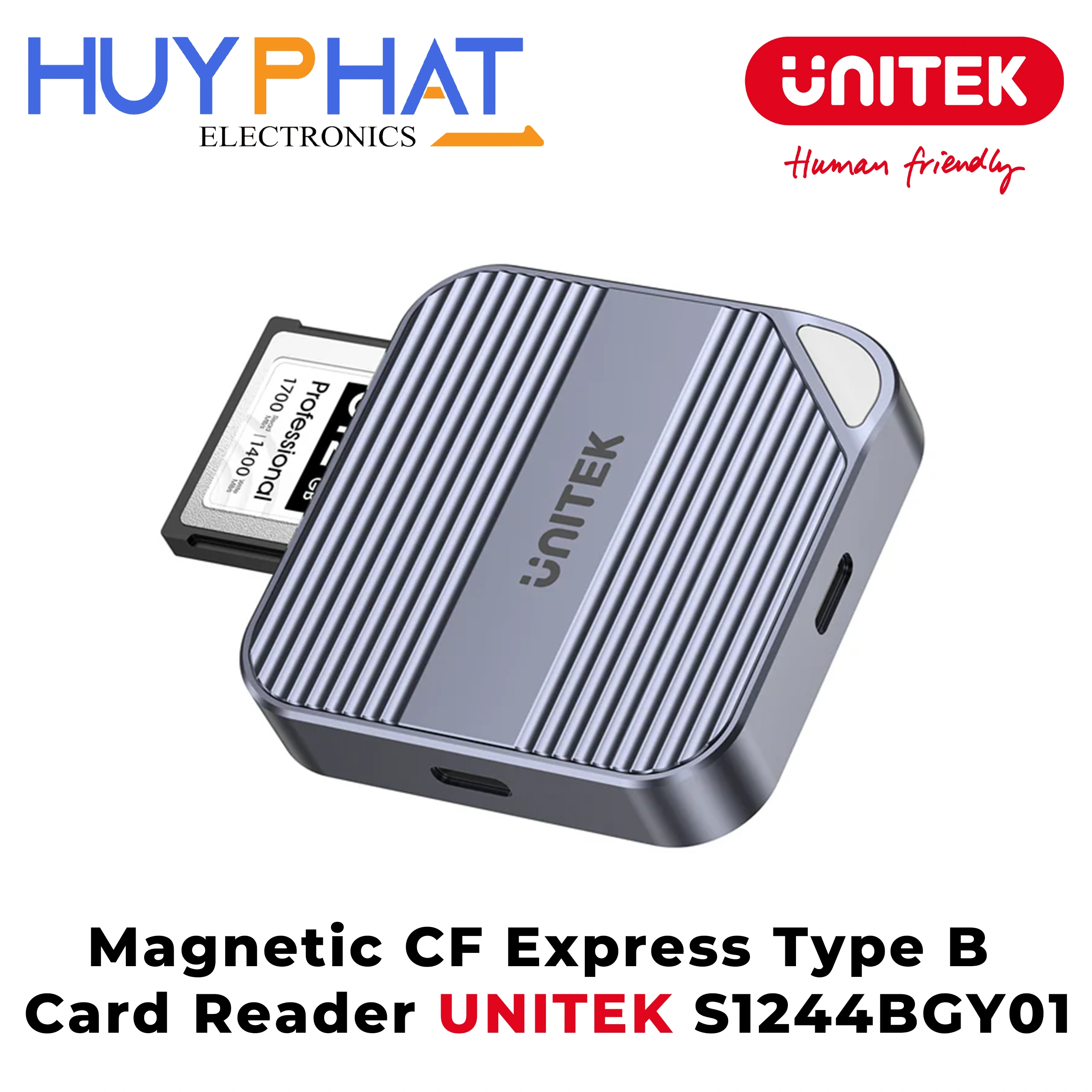 Đầu đọc thẻ từ CF Express Type-B UNITEK S1244BGY01