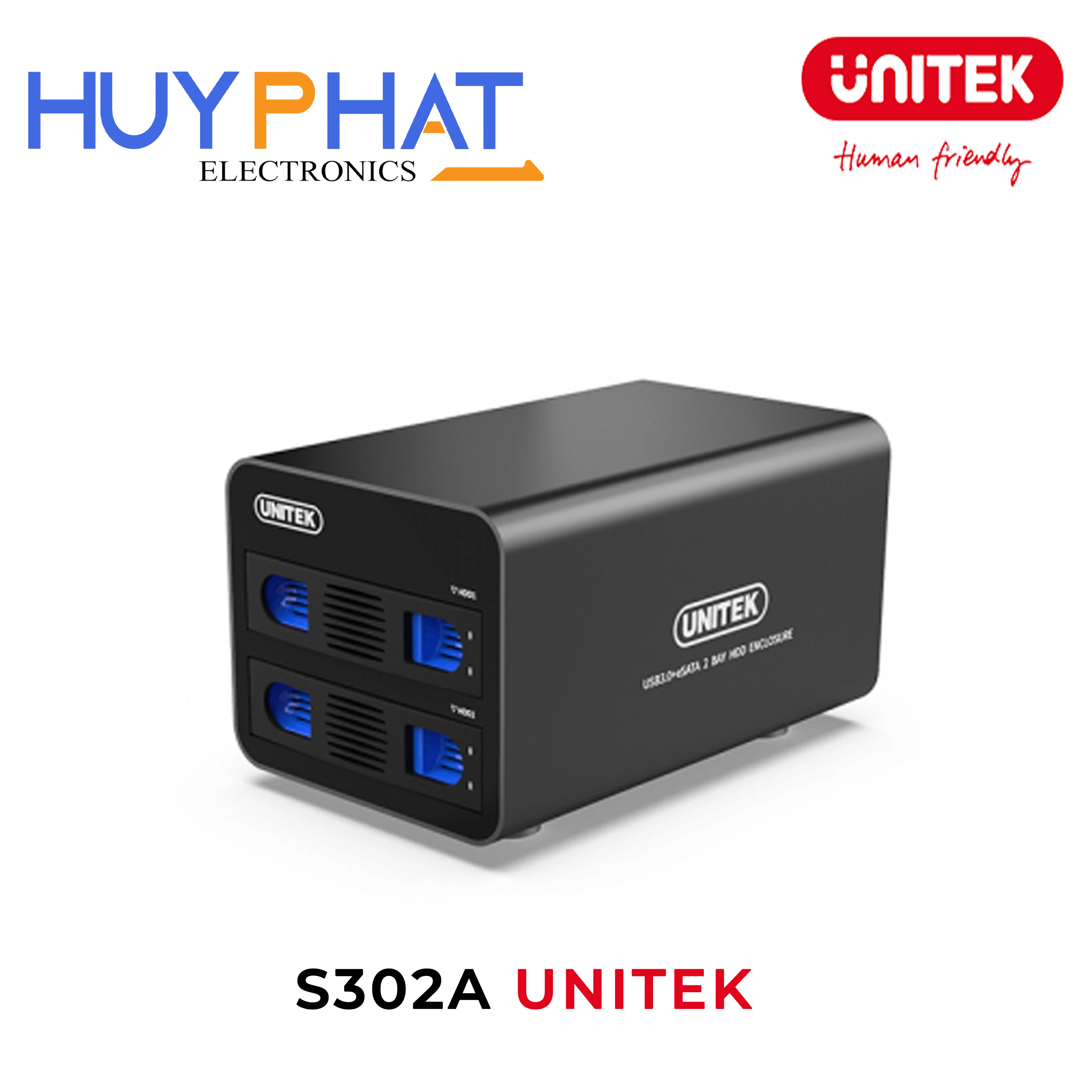 Dock ổ cứng kép Gen2 UNITEK S302A