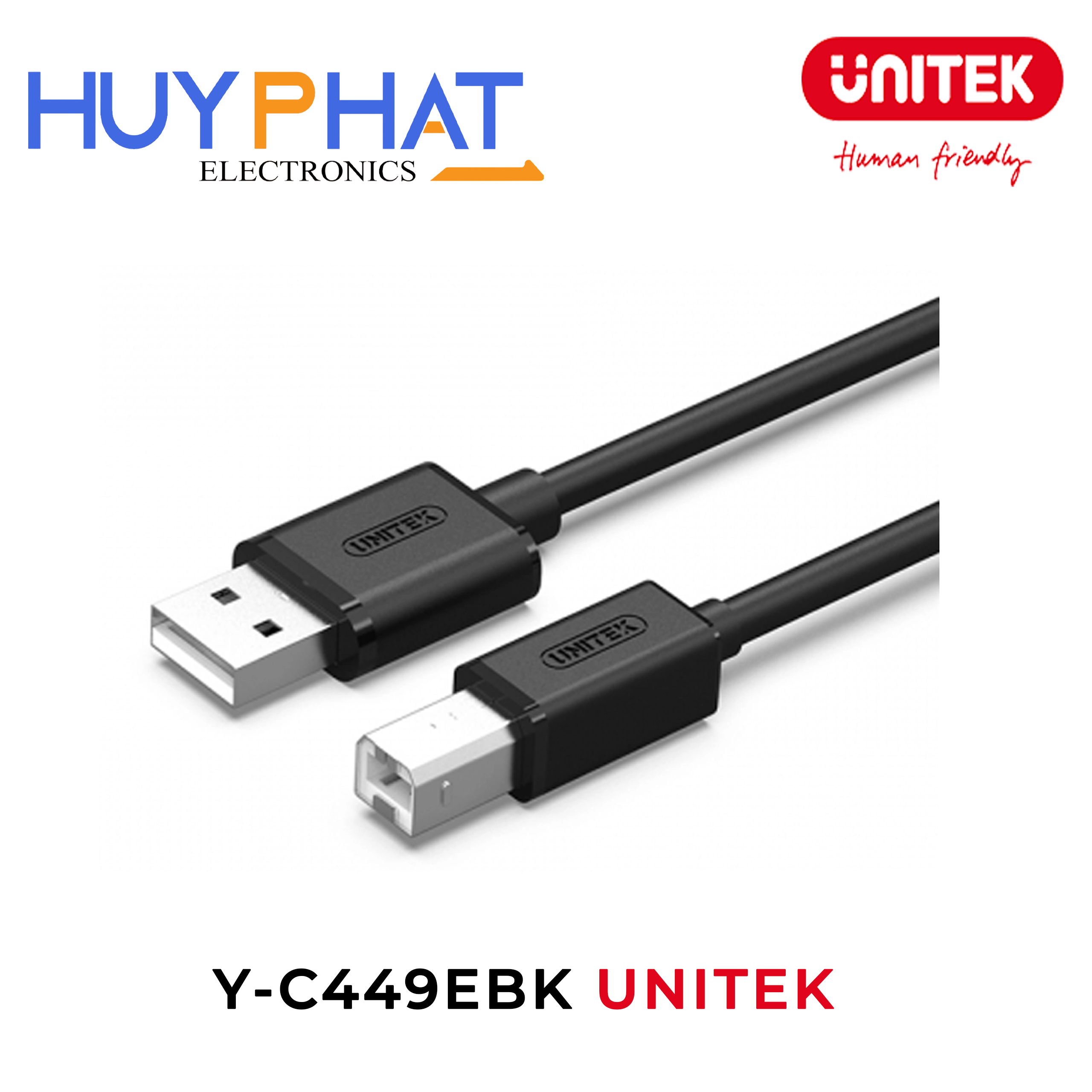 Cáp nối dài USB2.0 dài đến 10M UNITEK Y-C449EBK