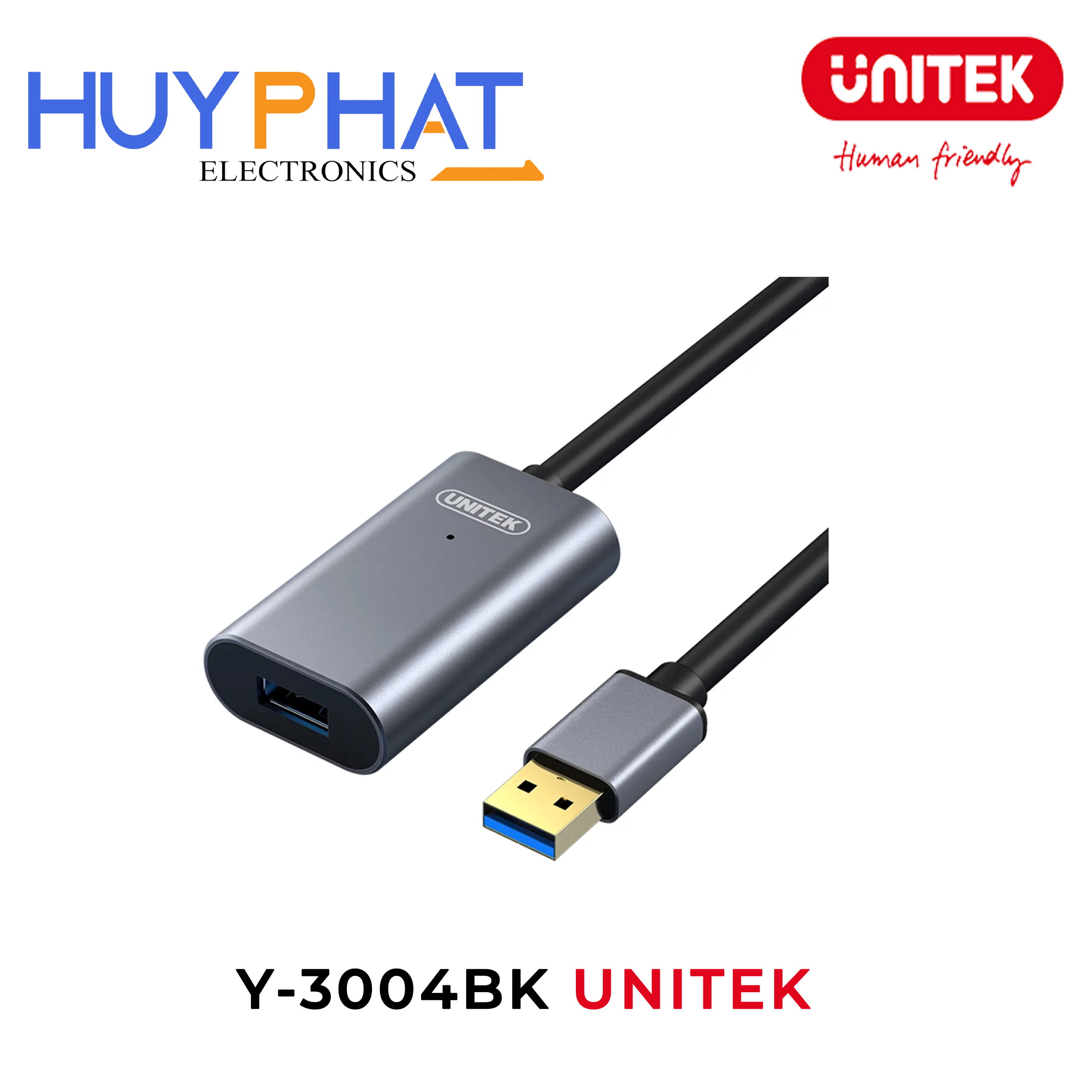 Cáp nối dài khuếch đại tín hiệu USB 3.0 dài đến 10M UNITEK Y-3004BK