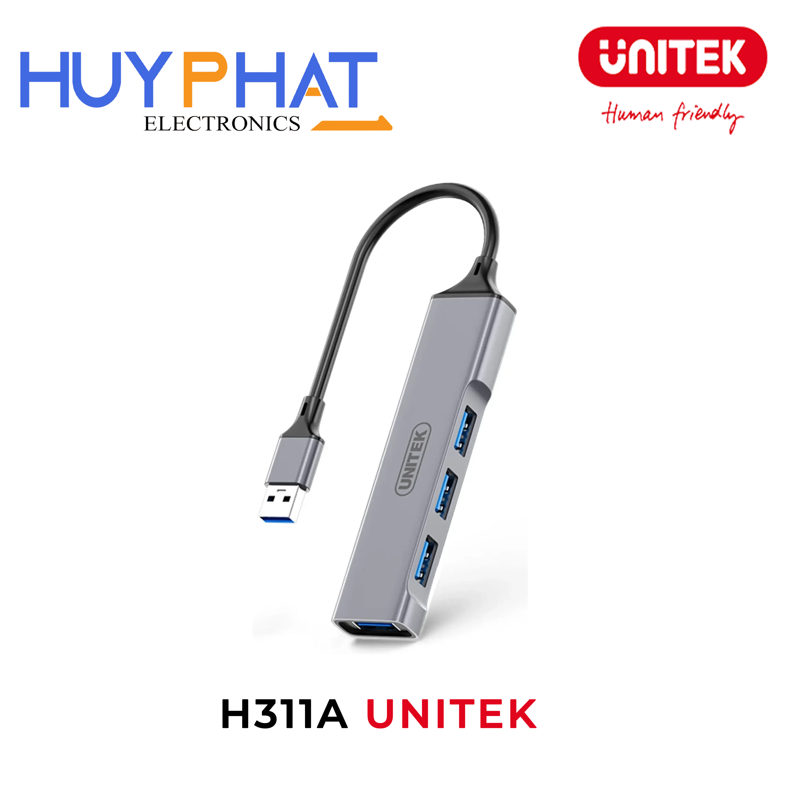 Hub chia 4 cổng USB -> USB 3.0 UNITEK H311A
