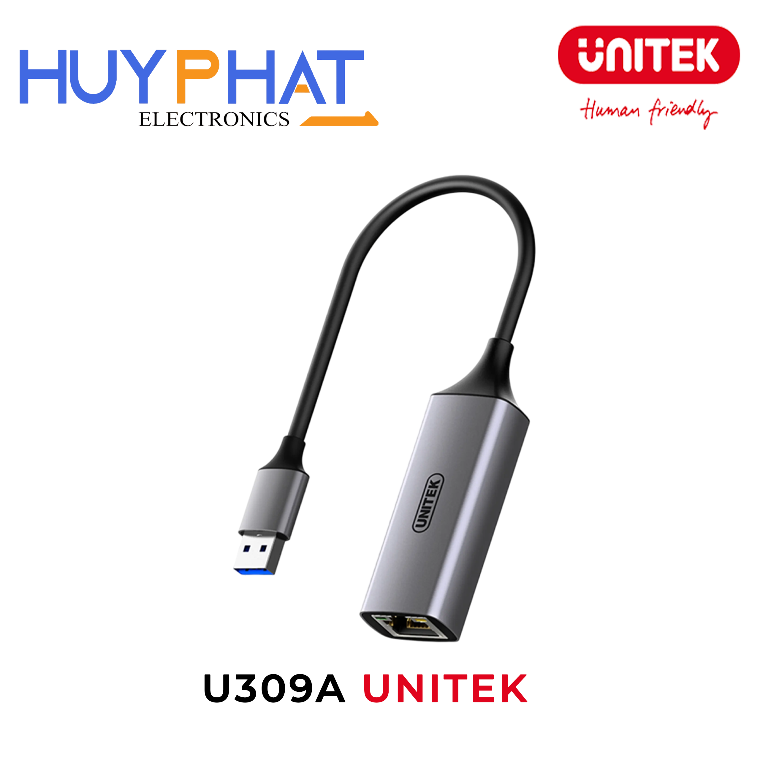 Cáp chuyển đổi USB3.0 -> LAN UNITEK U309A