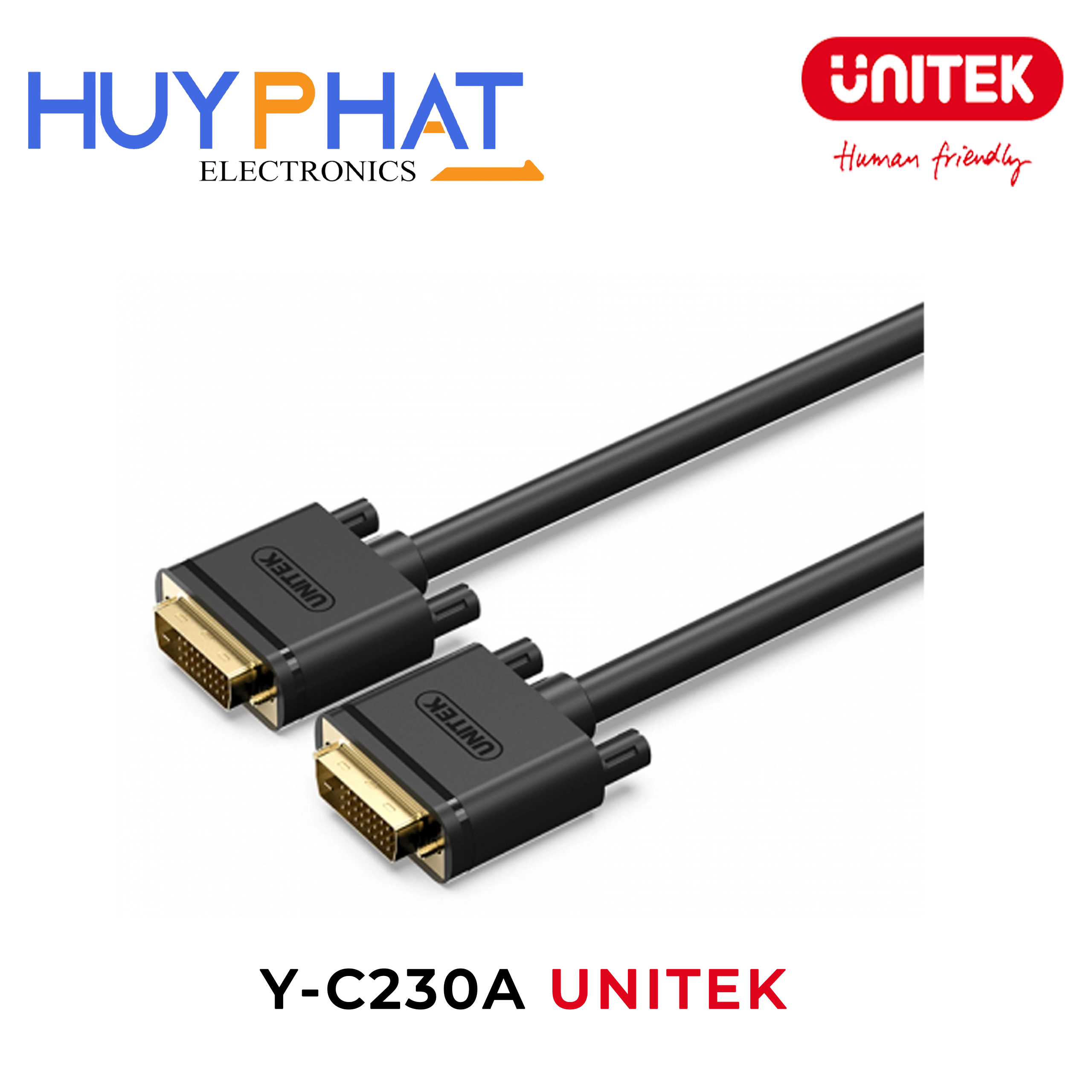 Cáp DVI 1080P@60Hz dài đến 20M UNITEK Y-C230A