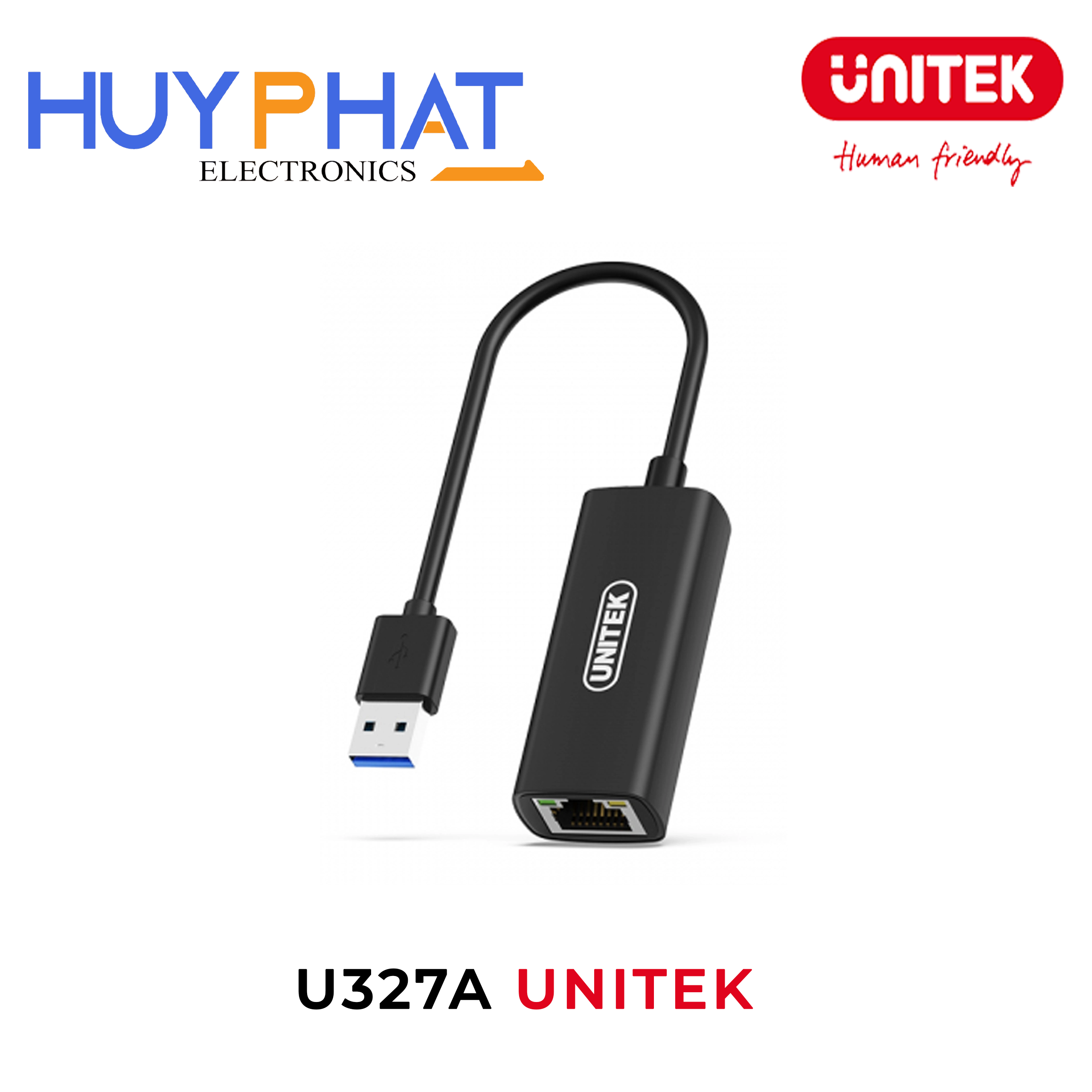 Cáp chuyển đổi USB -> LAN UNITEK U327A
