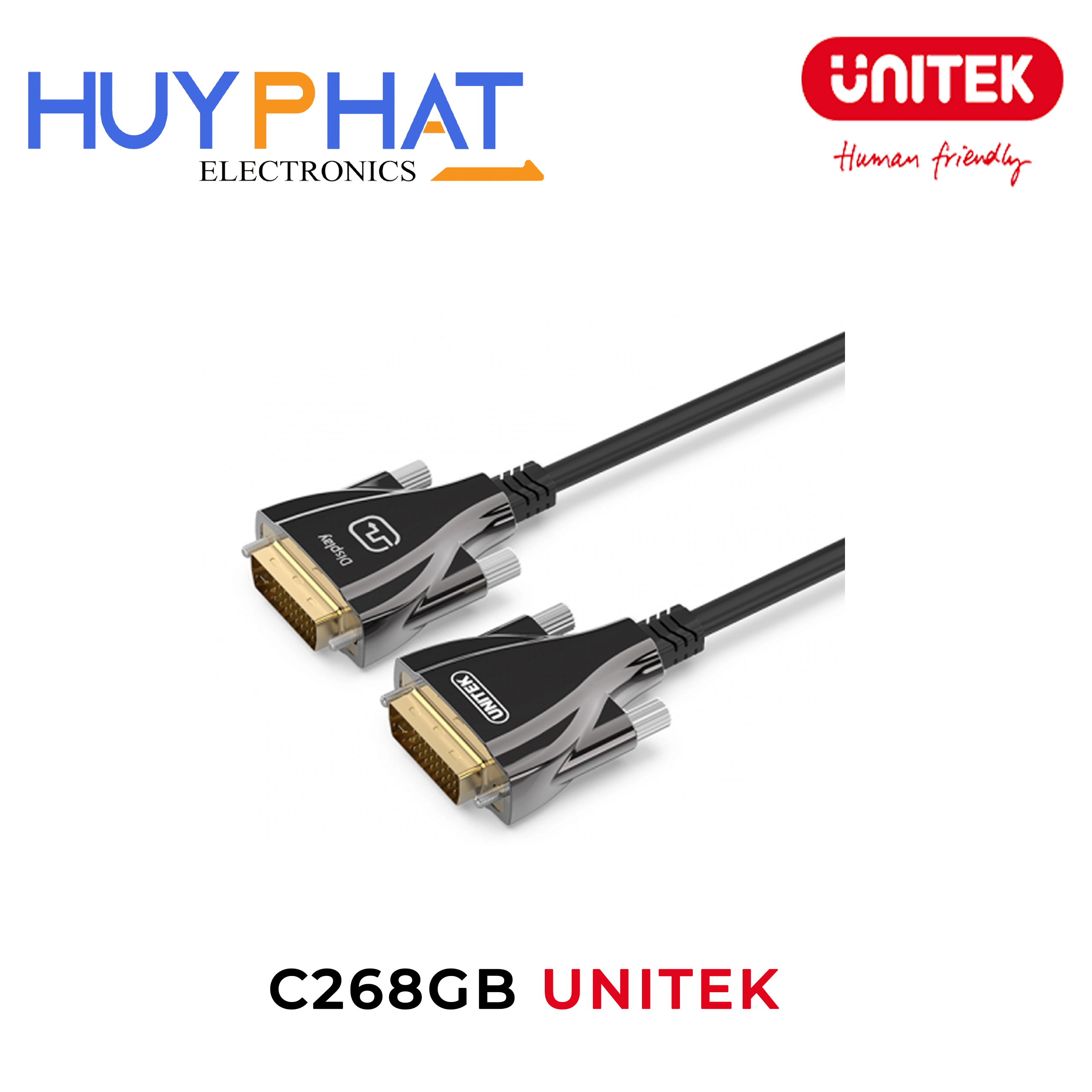 Cáp quang DVI 1080p@60Hz dài đến 40M UNITEK C268GB