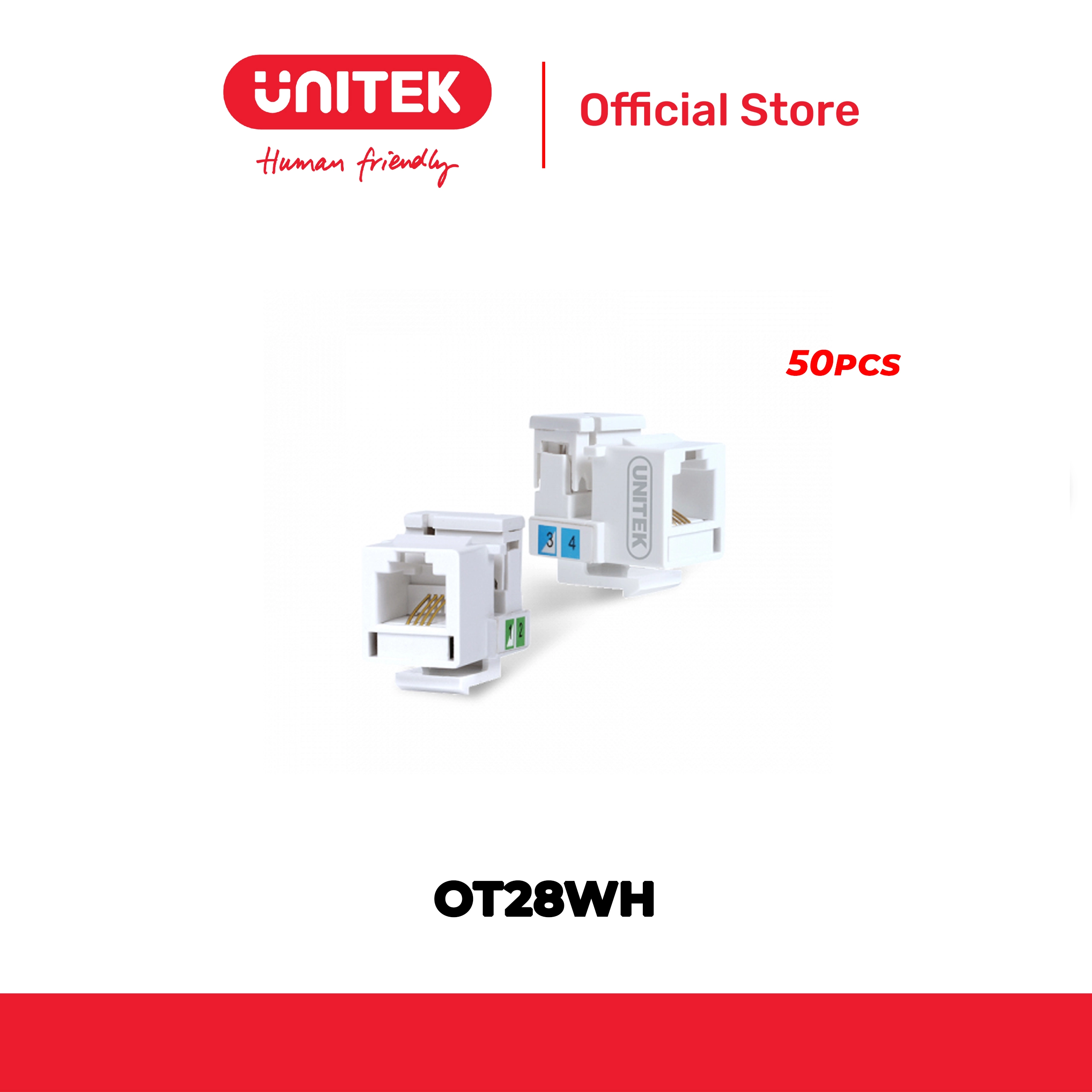 Mô-đun mạng điện thoại UNITEK OT28WH