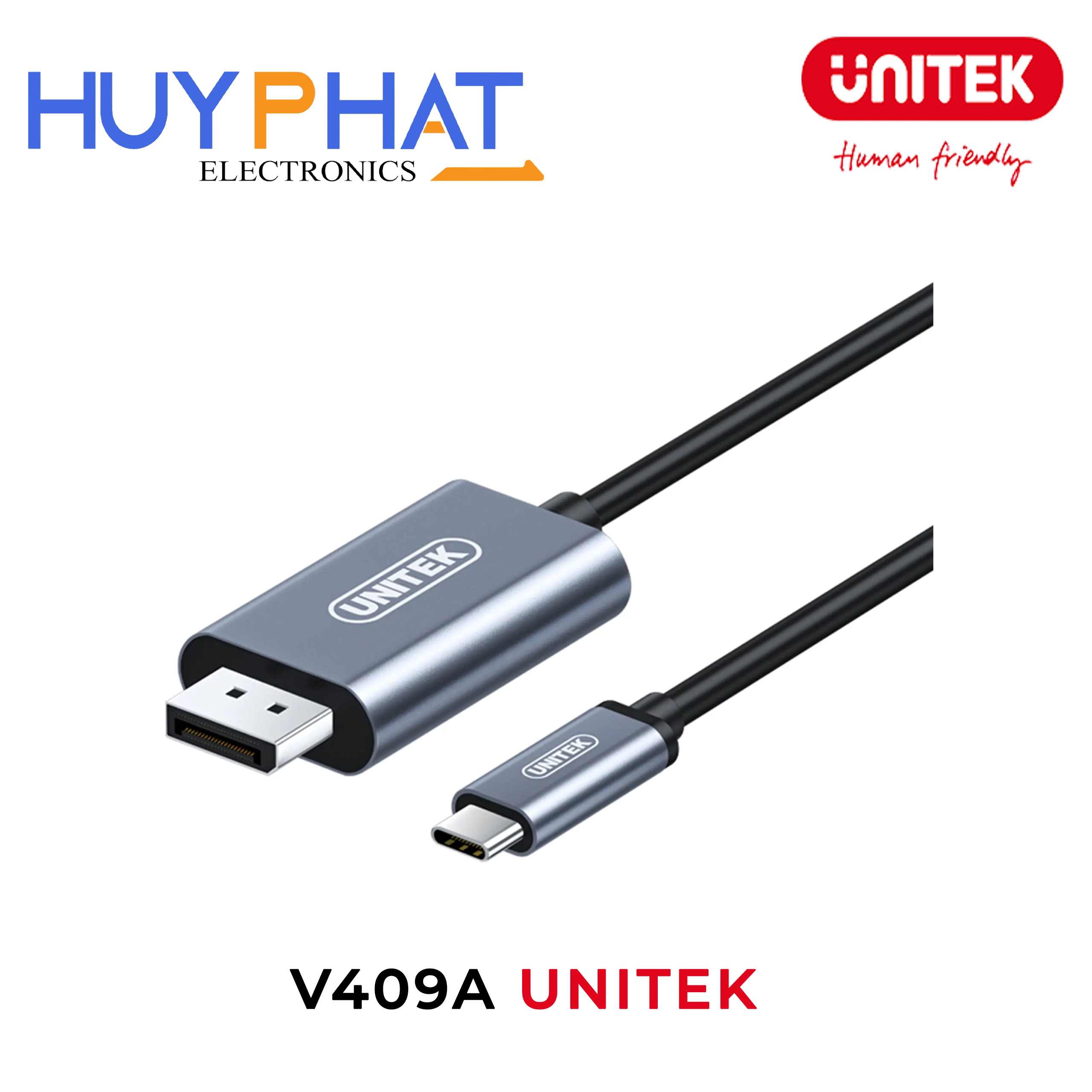 Cáp Type-C -> DisplayPort 4K*2K@60Hz UNITEK V409A