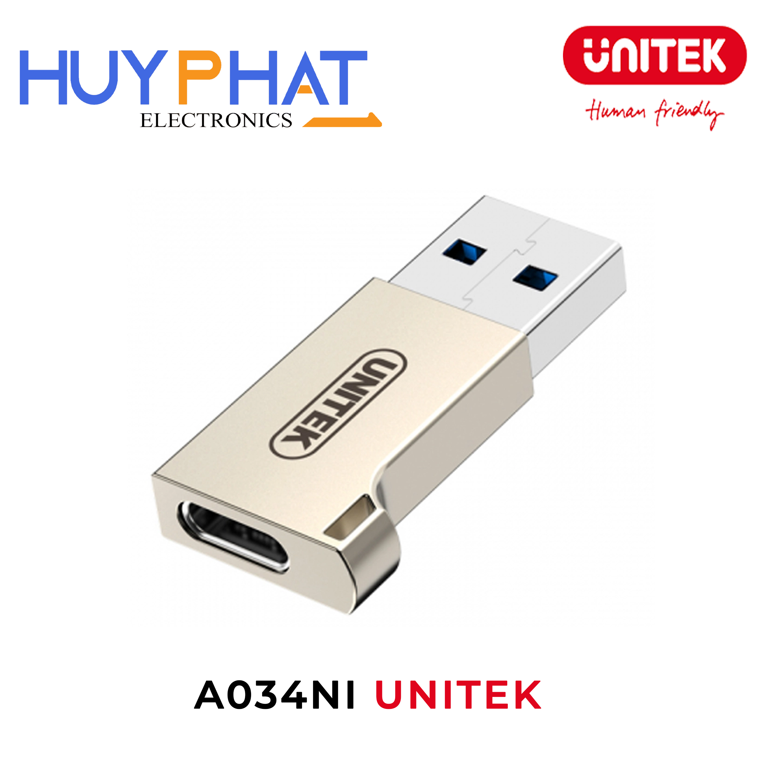 Đầu chuyển đổi USB3.0 -> Type-C OTG UNITEK A034NI