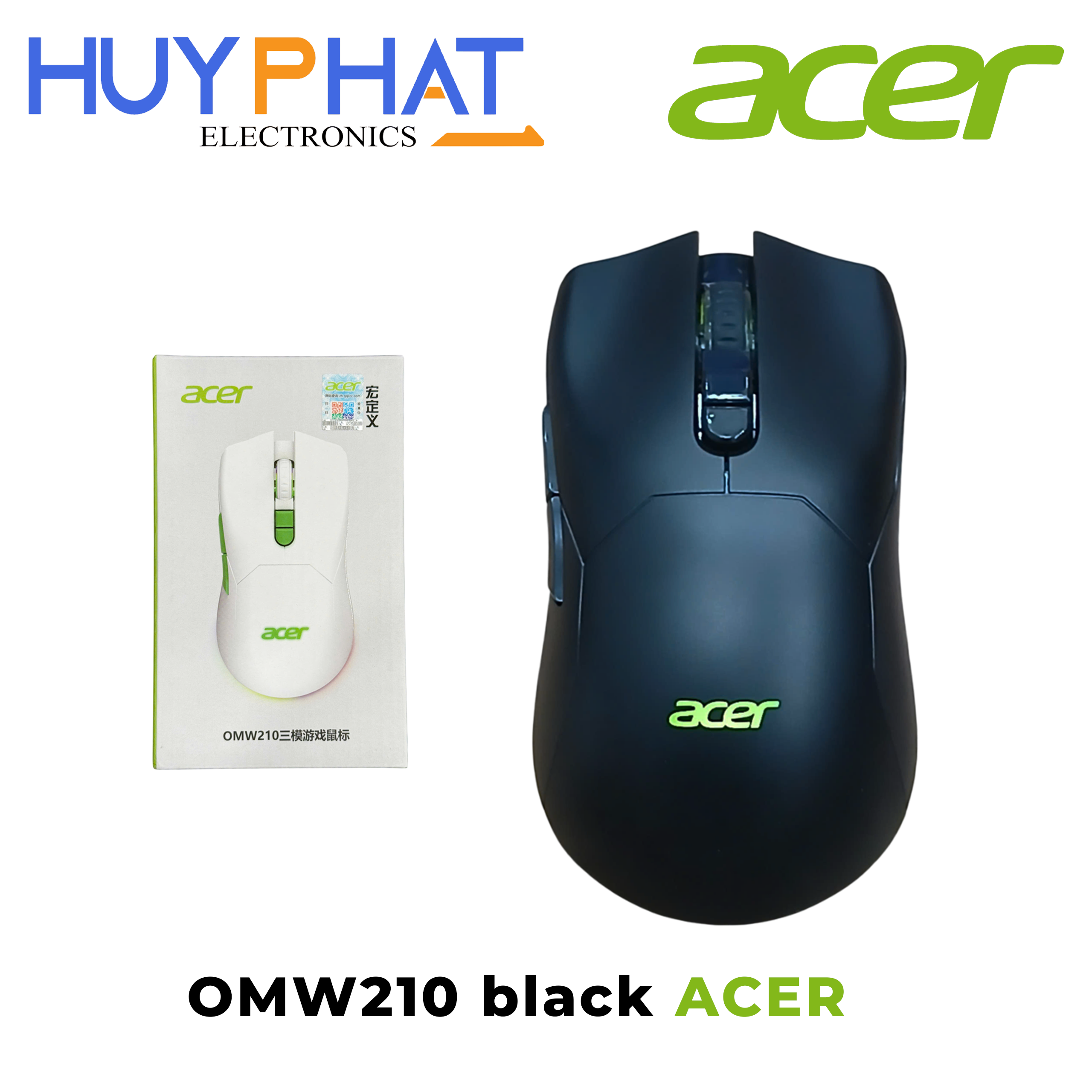 Chuột máy tính 2.4G/BT LED OMW210 ACER