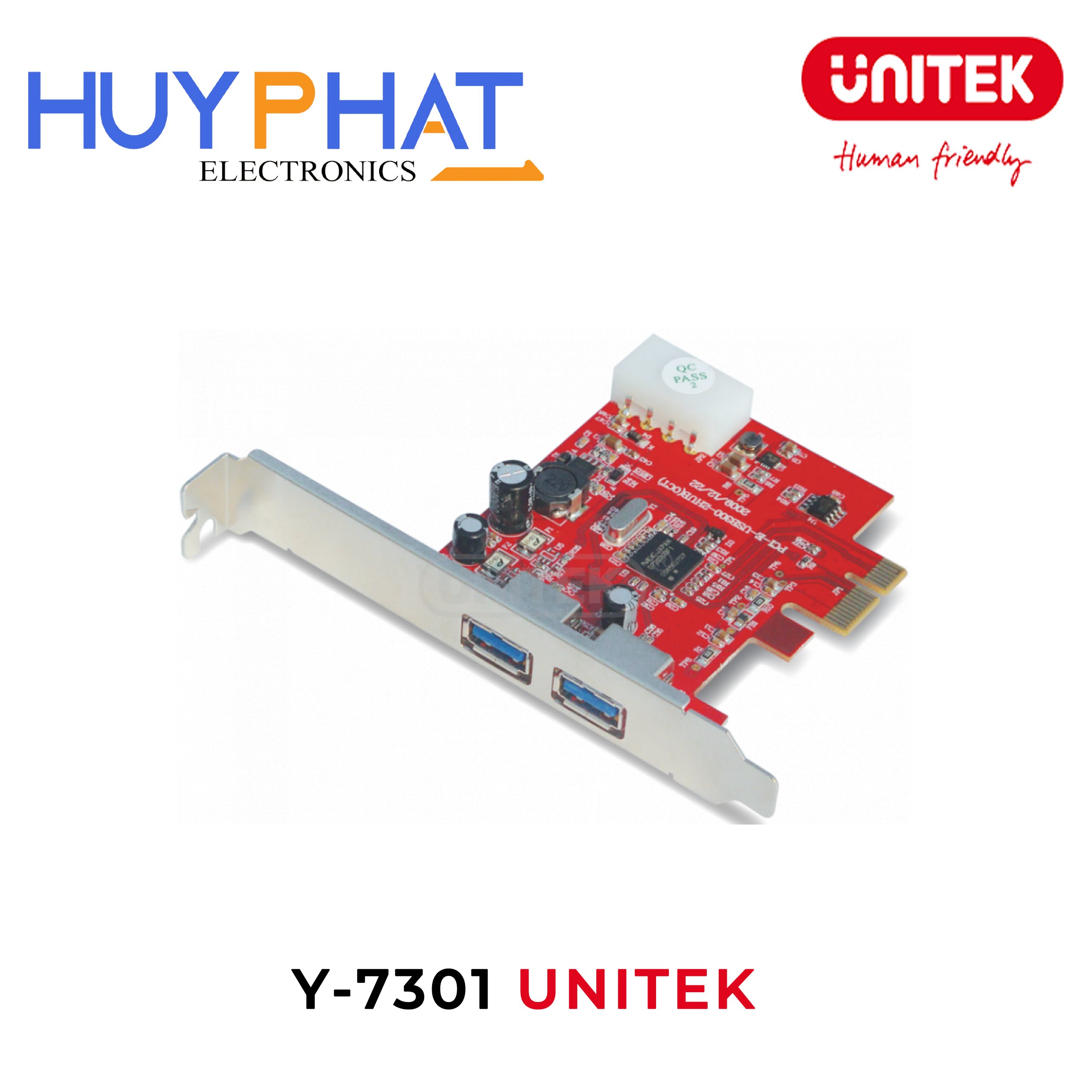 Card PCI cổng USB3.0 đôi UNITEK Y-7301