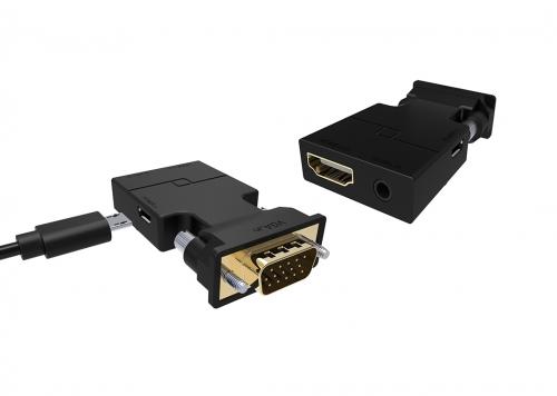ĐẦU ĐỔI VGA + AUDIO -> HDMI UNITEK (Y-HD 05001BK)