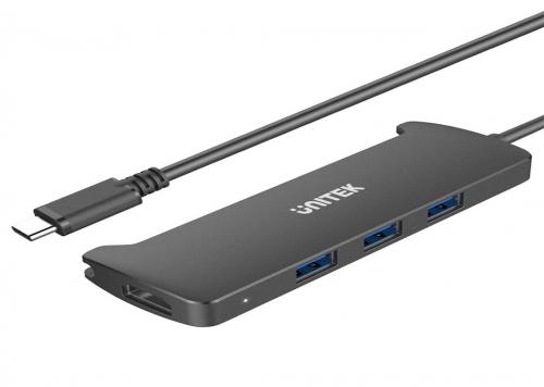 BỘ CHIA TYPE C RA 3 USB3.0 + 1 CỔNG HDMI V300A UNITEK