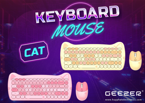 Bộ bàn phím và chuột không dây GEEZER CAT