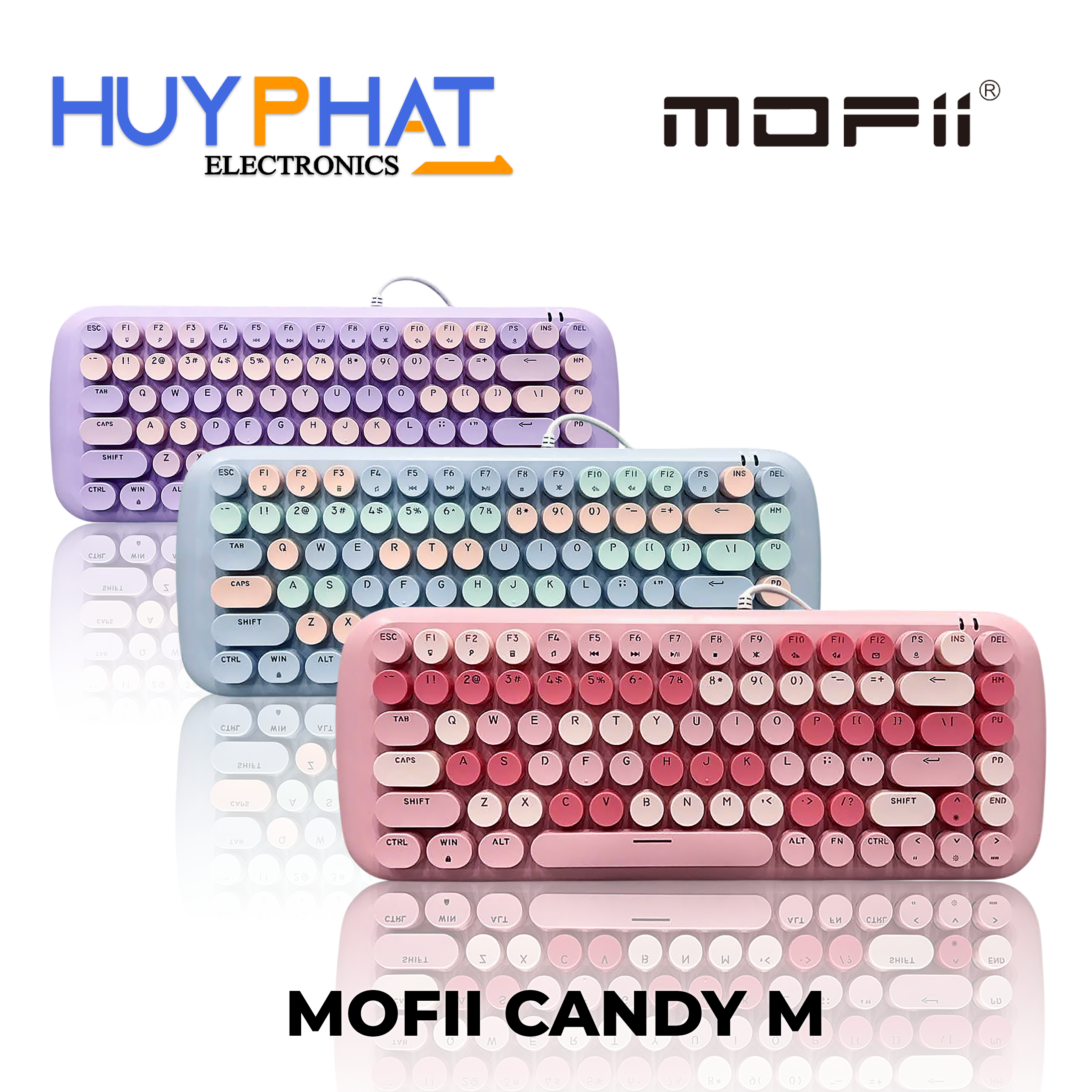 Bàn phím có dây 3 màu MOFII CANDY M