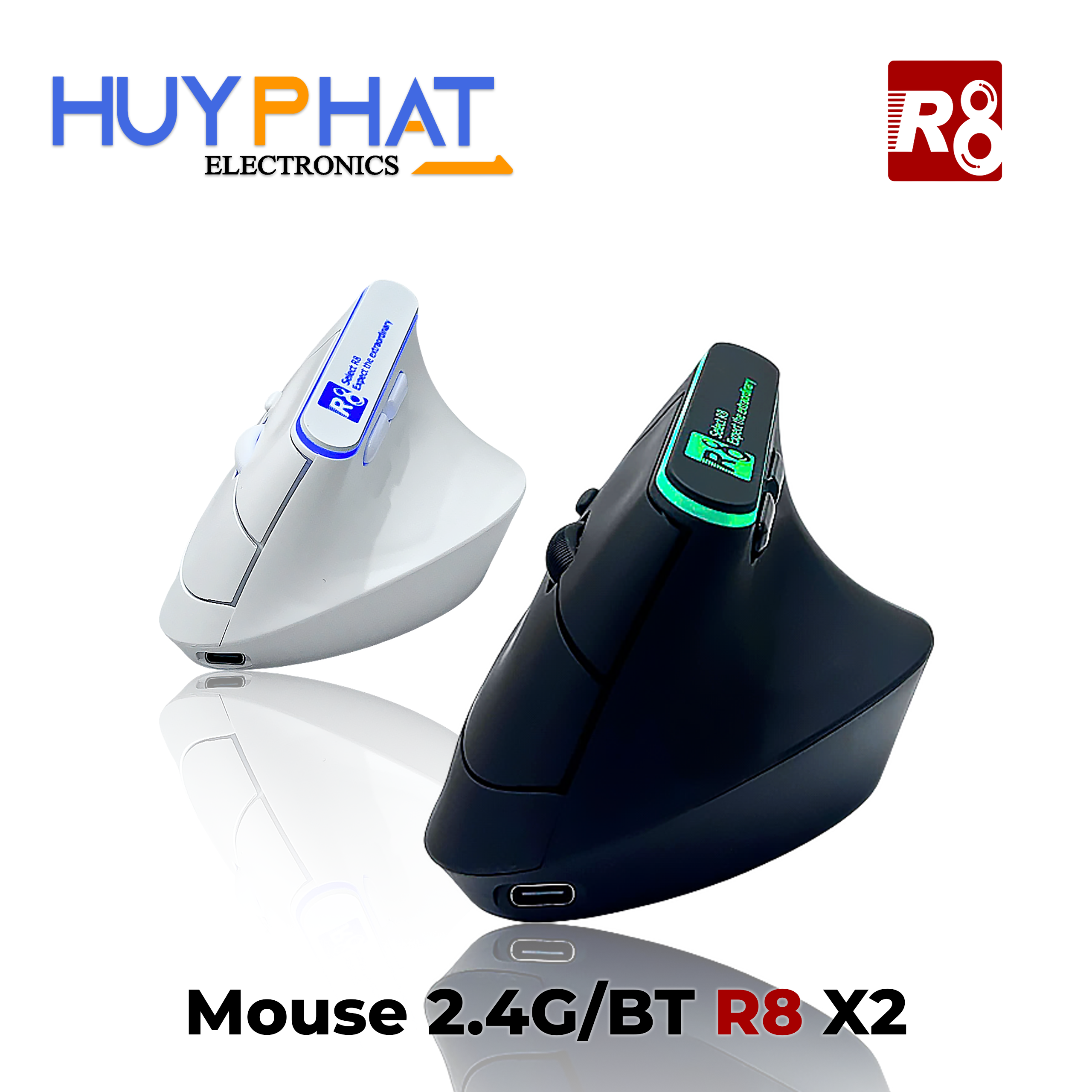 Chuột 2.4G/Bluetooth R8 X2