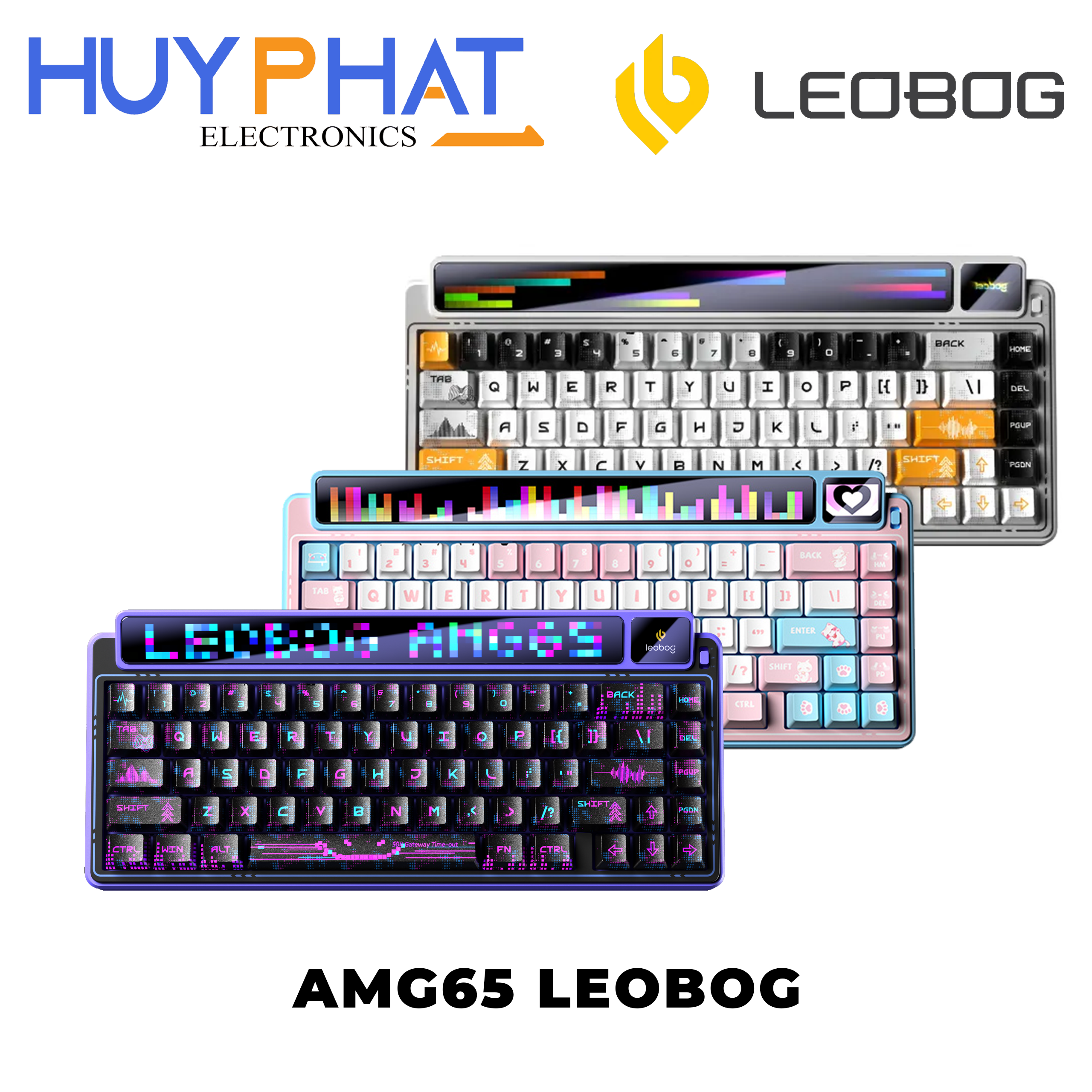 Bàn phím cơ gaming 3 chế độ AULA LEOBOG AMG65