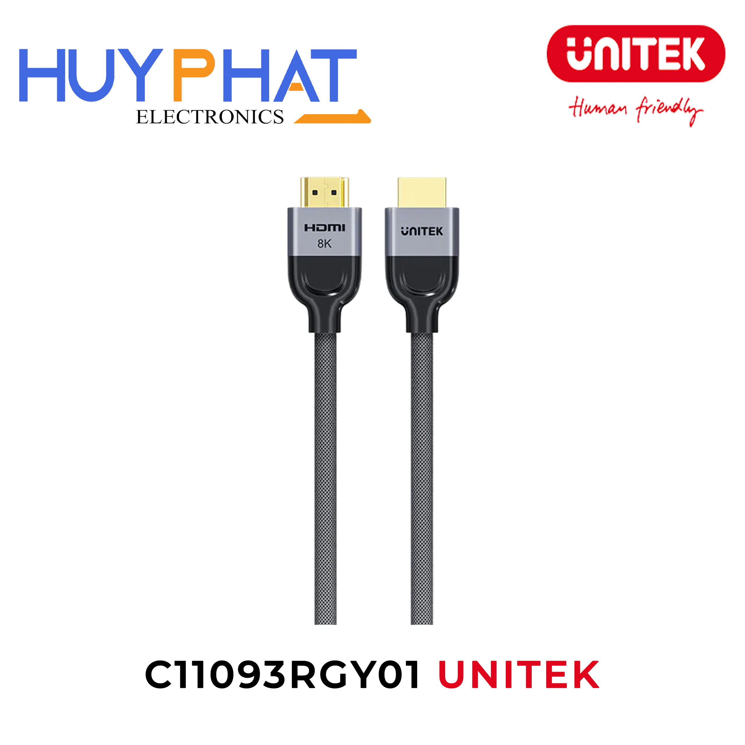 Cáp HDMI 8K dài đến 10M UNITEK C11093RGY01
