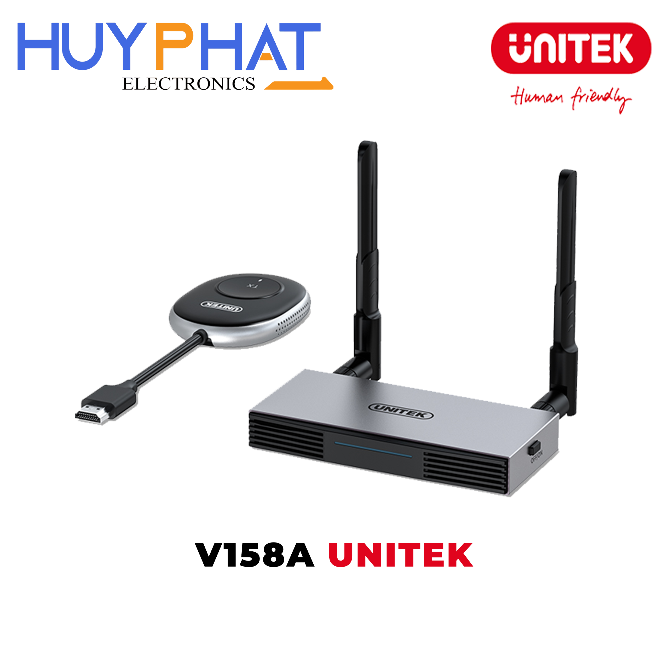 Bộ thu phát HDMI 1080p@60Hz không dây qua USB UNITEK V158B