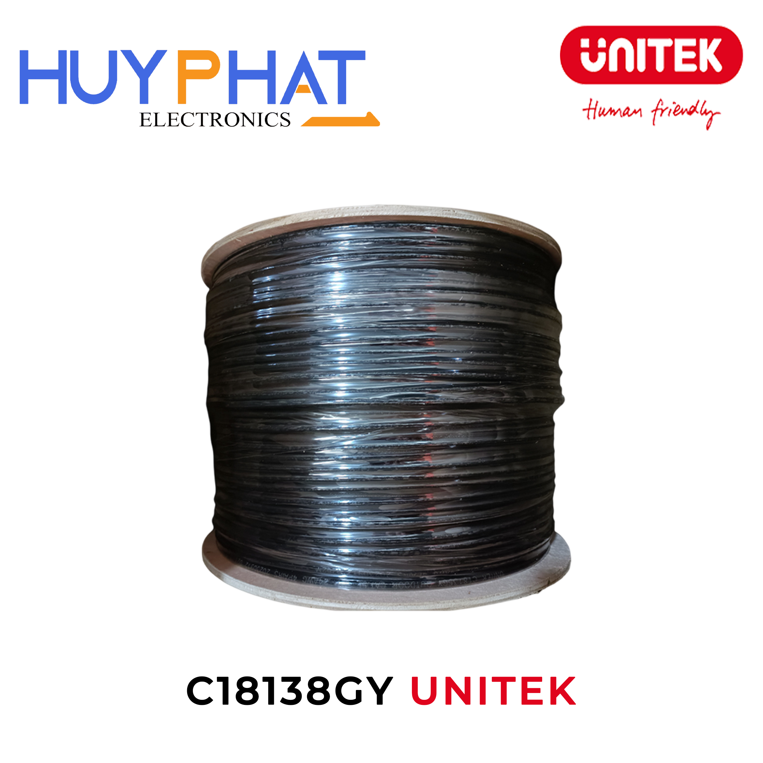 Cáp cuộn UTP Cat5e 305m UNITEK C18138GY