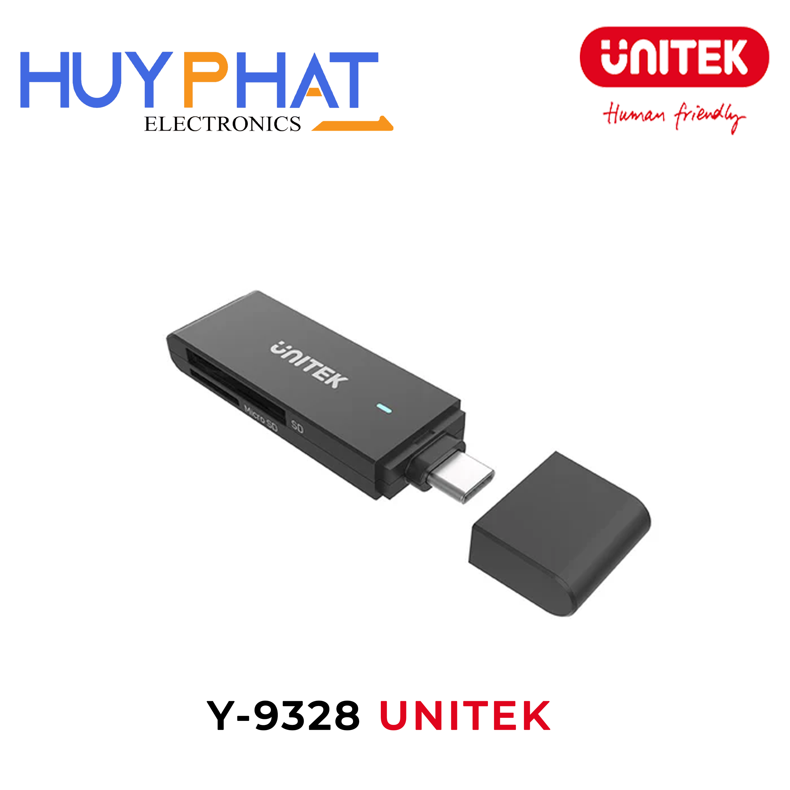 Đầu đọc thẻ nhớ Type-C UNITEK Y-9328