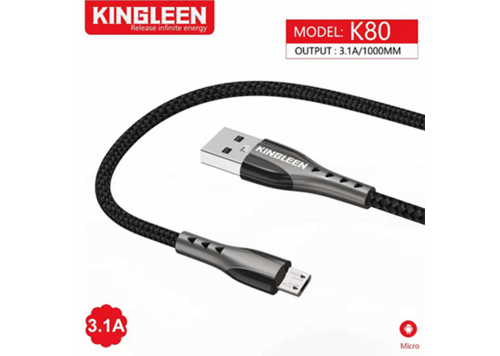 CÁP USB 2.0 -> MICRO USB 3.1A 1M KINGLEEN K80