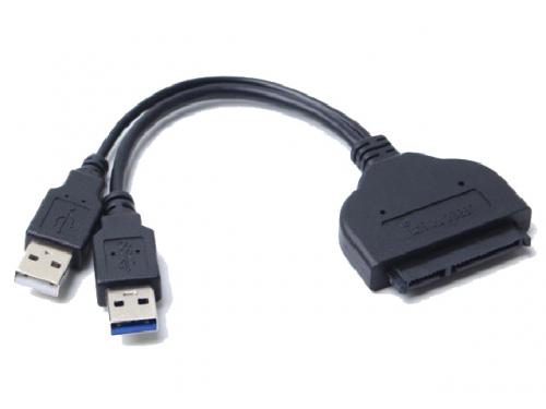 DÂY CÁP TÍN HIỆU USB 3.0+ USB 2.0 RA CỔNG SATA 2.5'' 22PIN YR-USB-65