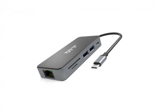 BỘ CHIA TÍN HIỆU TỪ CỔNG TYPE-C RA CỔNG USB 3.0 + USB 2.0 + HDMI + LAN /TF/SD MD090 20CM M-PARD