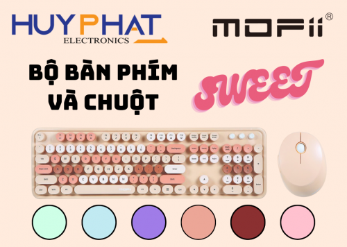 Bàn phím MOFII + chuột Sweet nhiều màu