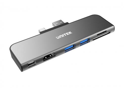 DOCK SURFACE PRO 2 USB 3.1 + HDMI + MINI DP + TF + SD UNITEK (D1021A)