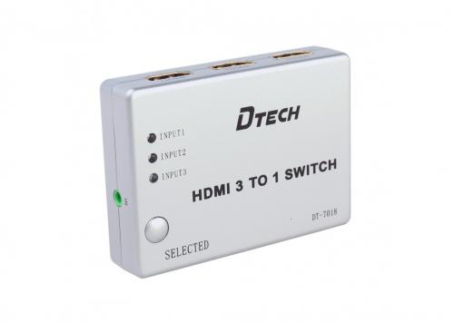 SWITCH HDMI 3 - 1 DTECH (DT-7018)