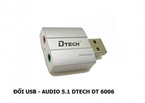 ĐẦU ĐỔI USB -> AUDIO 5.1 DTECH (DT - 6006)