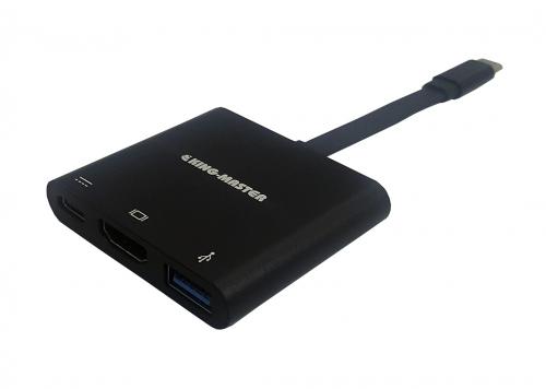 MULTIPORT HUB TYPE-C -> USB 3.0 + HDMI KINGMASTER (KY-V125B)