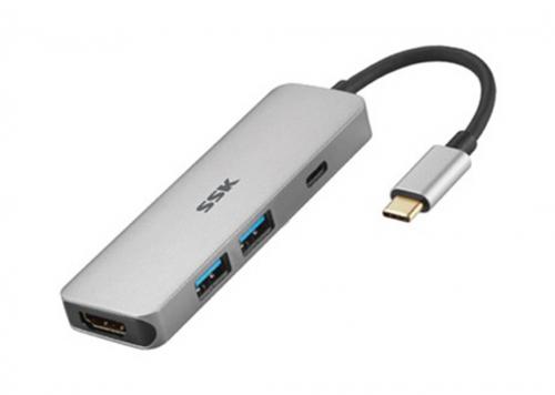 MULTIPORT HUB TYPE-C -> 2 USB 3.0 + HDMI SSK (SHU-C530)