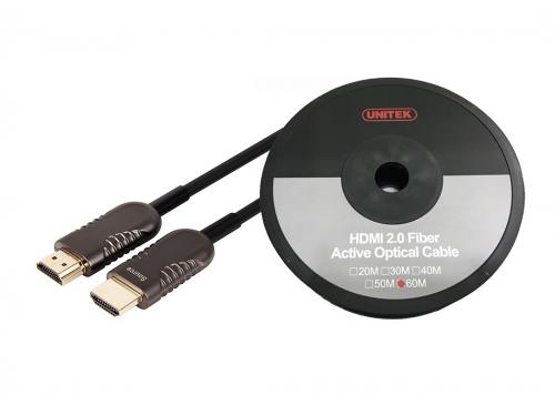 CÁP HDMI 2.0/4K - 60M ULTRAPRO ACTIVE OPTICAL UNITEK (Y-C 1034BK)